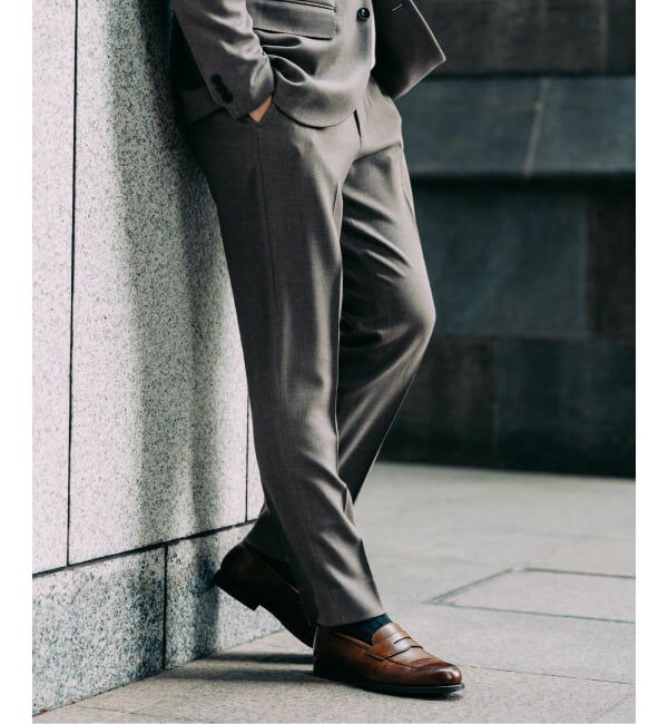 EDIFICE「ラフ ツイルスラックス【セットアップ着用可】」|スラックス|ベージュ