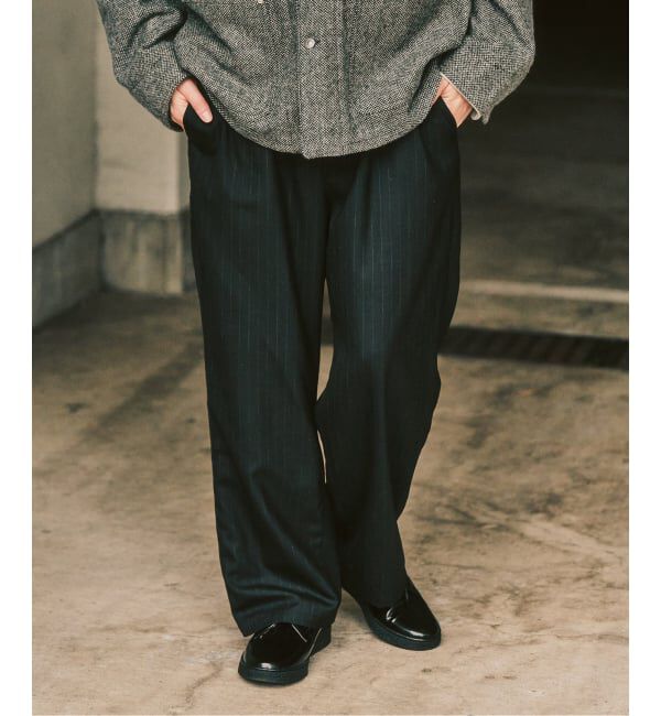 417 EDIFICE「【LE JAPON ATELIER】サックパンツ」|スラックス|ブラック