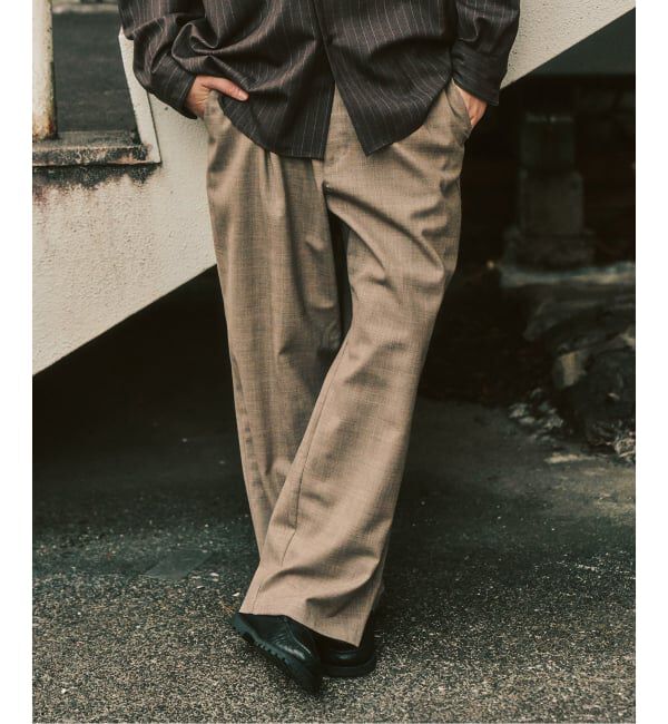 417 EDIFICE「【LE JAPON ATELIER】サックパンツ」|スラックス|ブラウン A