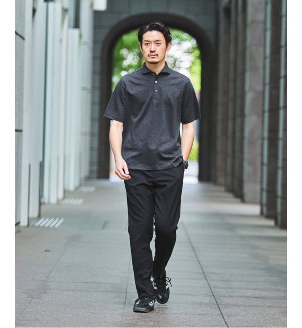 EDIFICE「《予約》"抗菌防臭＆シワ防止機能" ワルツ ツイル テーパードパンツ」|スラックス|