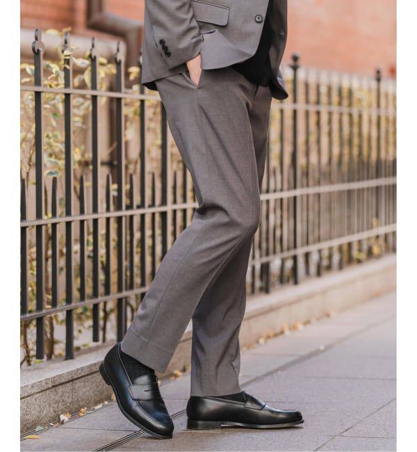 EDIFICE「《予約》"抗菌防臭＆シワ防止機能" ワルツ ツイル テーパードパンツ」|スラックス|