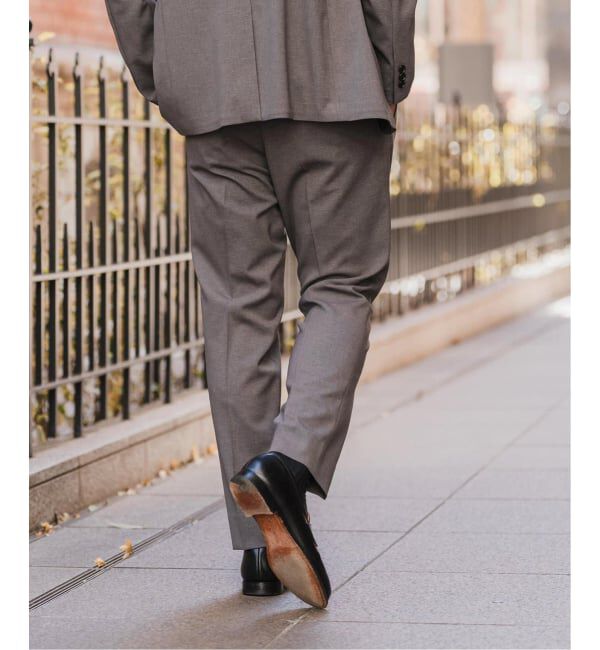 EDIFICE「《予約》"抗菌防臭＆シワ防止機能" ワルツ ツイル テーパードパンツ」|スラックス|