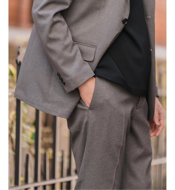 EDIFICE「《予約》"抗菌防臭＆シワ防止機能" ワルツ ツイル テーパードパンツ」|スラックス|