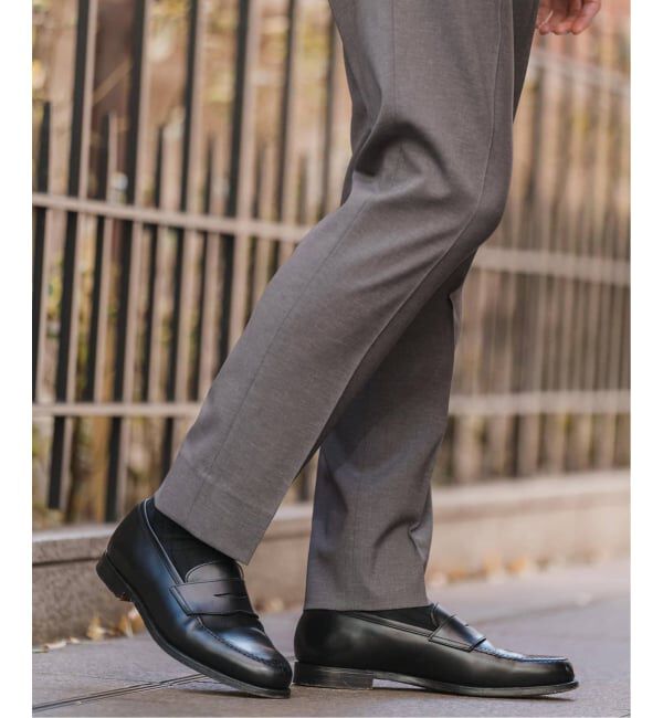 EDIFICE「《予約》"抗菌防臭＆シワ防止機能" ワルツ ツイル テーパードパンツ」|スラックス|