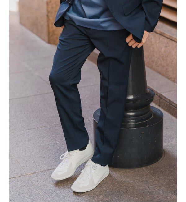 EDIFICE「《予約》"抗菌防臭＆シワ防止機能" ワルツ ツイル テーパードパンツ」|スラックス|