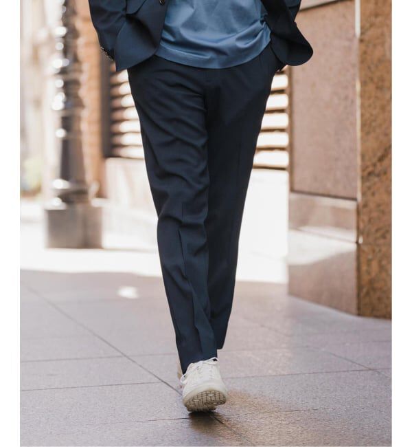 EDIFICE「《予約》"抗菌防臭＆シワ防止機能" ワルツ ツイル テーパードパンツ」|スラックス|