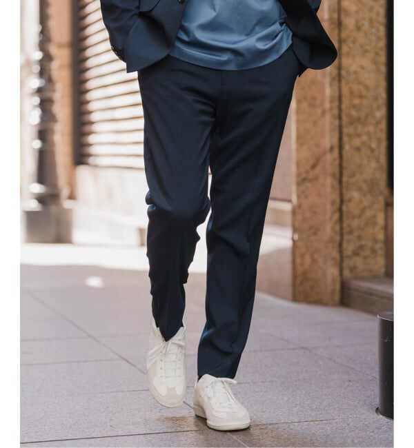 EDIFICE「《予約》"抗菌防臭＆シワ防止機能" ワルツ ツイル テーパードパンツ」|スラックス|