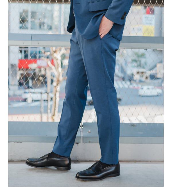 EDIFICE「《予約》"抗菌防臭＆シワ防止機能" ワルツ ツイル テーパードパンツ」|スラックス|