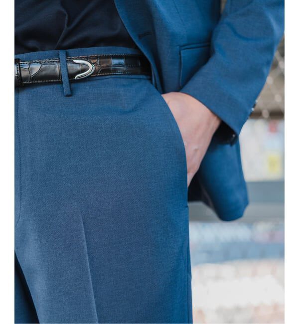 EDIFICE「《予約》"抗菌防臭＆シワ防止機能" ワルツ ツイル テーパードパンツ」|スラックス|