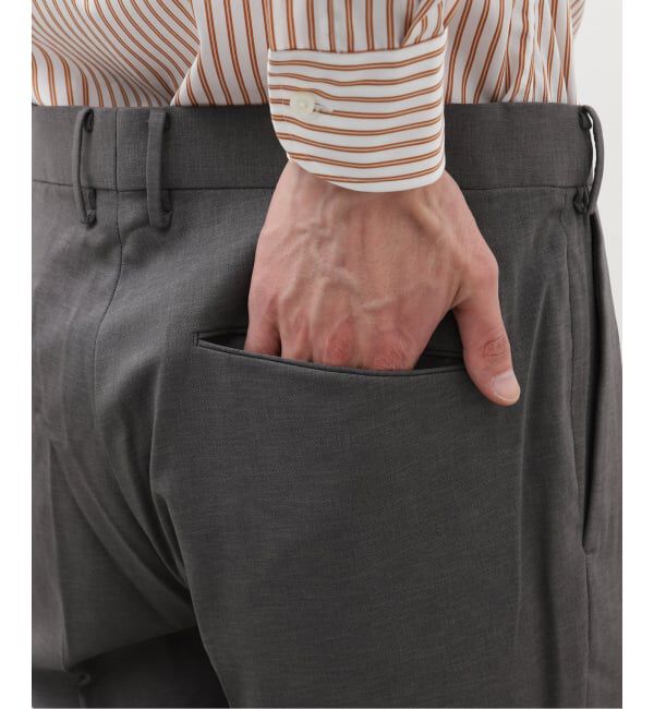 EDIFICE「《予約》"抗菌防臭＆シワ防止機能" ワルツ ツイル テーパードパンツ」|スラックス|