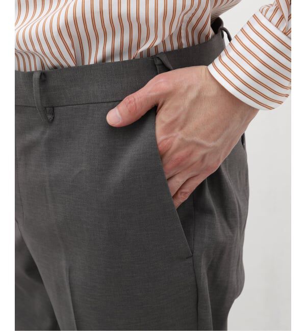 EDIFICE「《予約》"抗菌防臭＆シワ防止機能" ワルツ ツイル テーパードパンツ」|スラックス|
