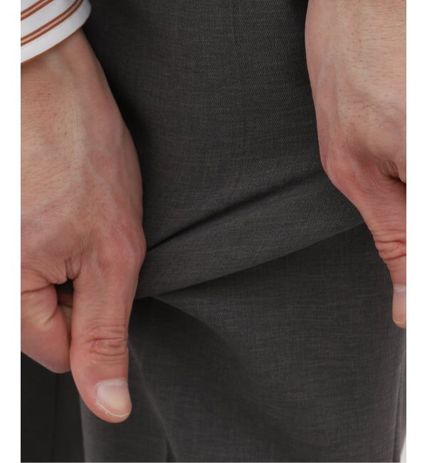 EDIFICE「《予約》"抗菌防臭＆シワ防止機能" ワルツ ツイル テーパードパンツ」|スラックス|