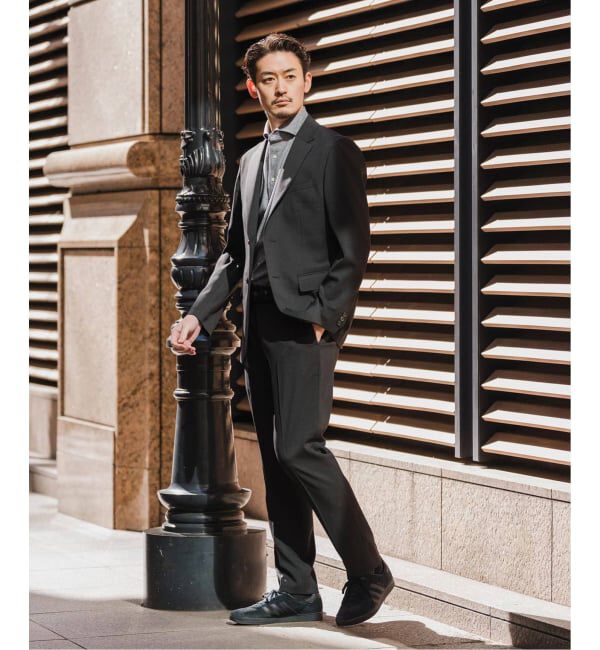 EDIFICE「《予約》"抗菌防臭＆シワ防止機能" ワルツ ツイル テーパードパンツ」|スラックス|