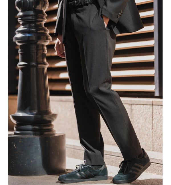 EDIFICE「《予約》"抗菌防臭＆シワ防止機能" ワルツ ツイル テーパードパンツ」|スラックス|