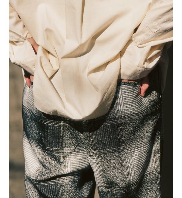 417 EDIFICE「オンブレチェック イージーパンツ」|スラックス|