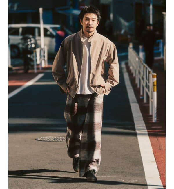 417 EDIFICE「オンブレチェック イージーパンツ」|スラックス|