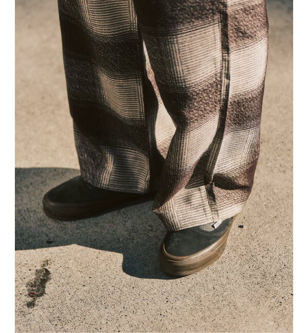 417 EDIFICE「オンブレチェック イージーパンツ」|スラックス|