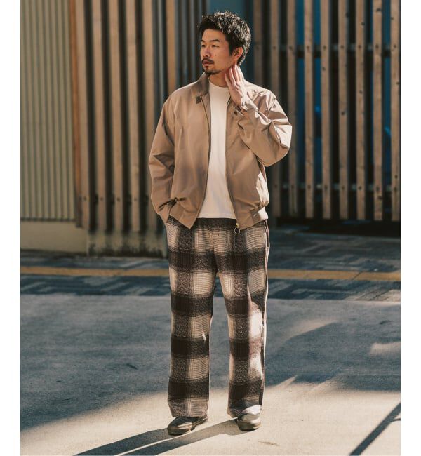 417 EDIFICE「オンブレチェック イージーパンツ」|スラックス|