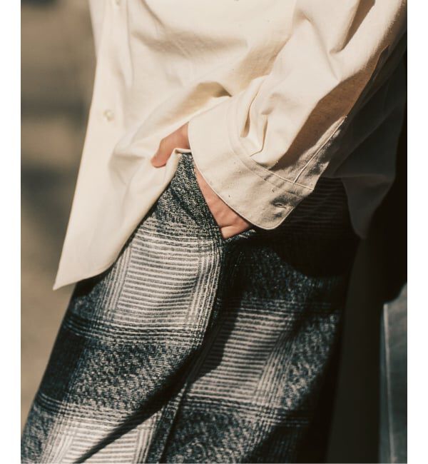 417 EDIFICE「オンブレチェック イージーパンツ」|スラックス|