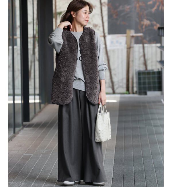 JOURNAL STANDARD relume「《WEB限定追加》シープフェイクファージップベスト」|ダウンベスト・ベスト|