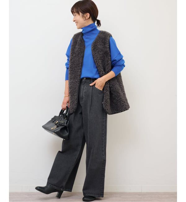 JOURNAL STANDARD relume「《WEB限定追加》シープフェイクファージップベスト」|ダウンベスト・ベスト|