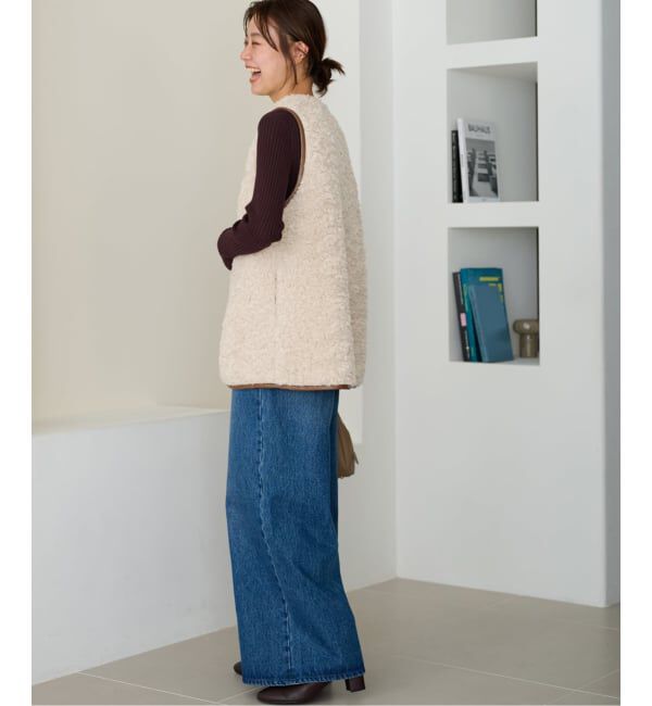 JOURNAL STANDARD relume「《WEB限定追加》シープフェイクファージップベスト」|ダウンベスト・ベスト|