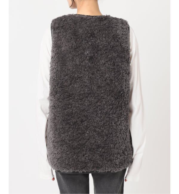 JOURNAL STANDARD relume「《WEB限定追加》シープフェイクファージップベスト」|ダウンベスト・ベスト|