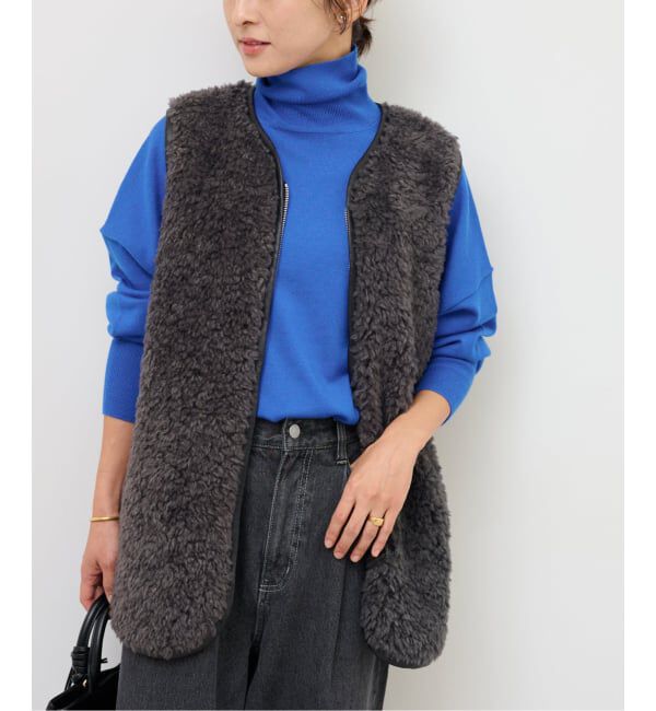 JOURNAL STANDARD relume「《WEB限定追加》シープフェイクファージップベスト」|ダウンベスト・ベスト|