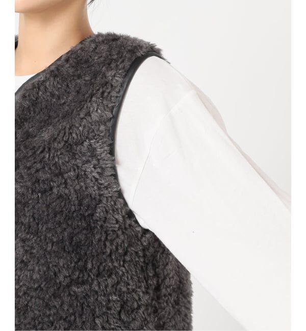 JOURNAL STANDARD relume「《WEB限定追加》シープフェイクファージップベスト」|ダウンベスト・ベスト|