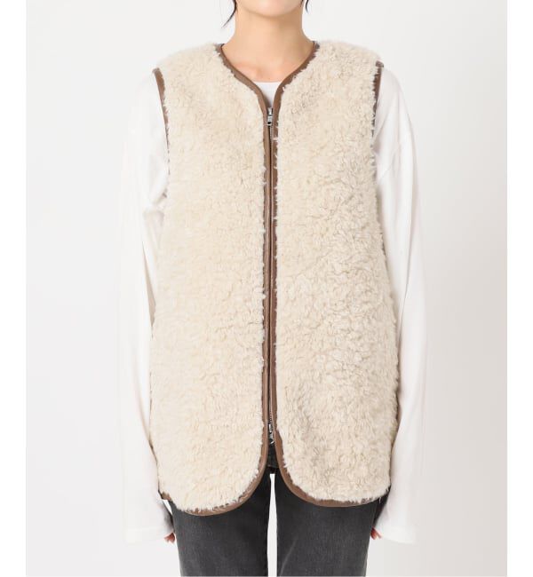 JOURNAL STANDARD relume「《WEB限定追加》シープフェイクファージップベスト」|ダウンベスト・ベスト|