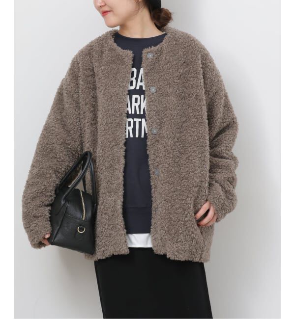 JOURNAL STANDARD relume「《追加》ボアカラーレスジャケット」|その他|グレー