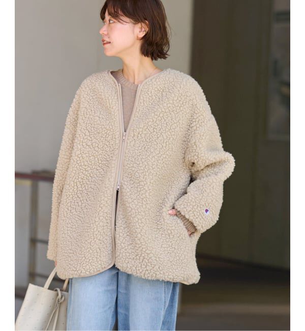 JOURNAL STANDARD relume「《WEB限定追加2》別注【Champion/チャンピオン】ボアフリースジャケット」|その他|ベージュ