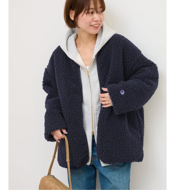 JOURNAL STANDARD relume「《WEB限定追加2》別注【Champion/チャンピオン】ボアフリースジャケット」|その他|ネイビー