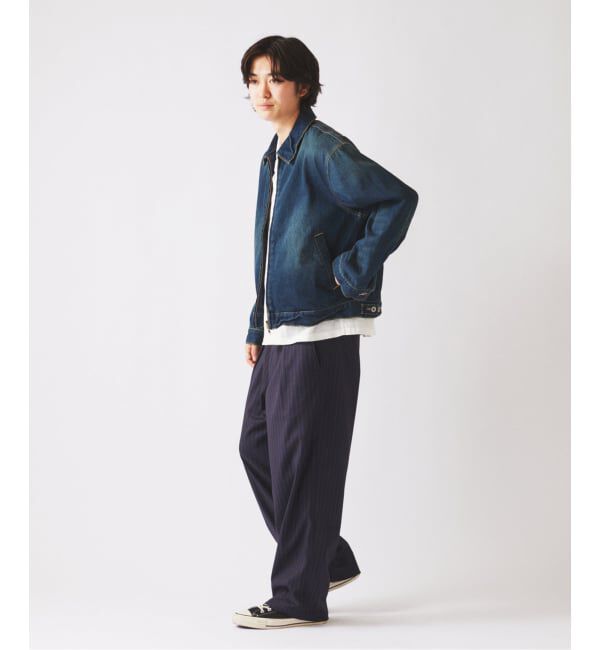 JOURNAL STANDARD relume「ドビーストライプ オーバーパンツ」|スラックス|