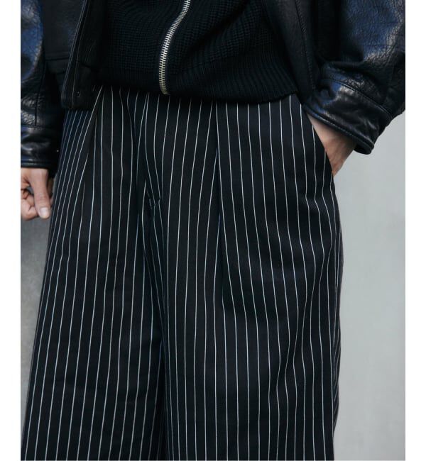 JOURNAL STANDARD「ピン ストライプ バギー ツイル パンツ」|スラックス|