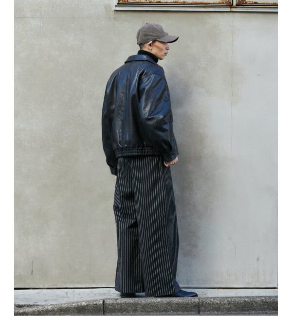 JOURNAL STANDARD「ピン ストライプ バギー ツイル パンツ」|スラックス|