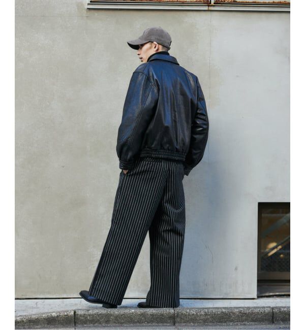 JOURNAL STANDARD「ピン ストライプ バギー ツイル パンツ」|スラックス|