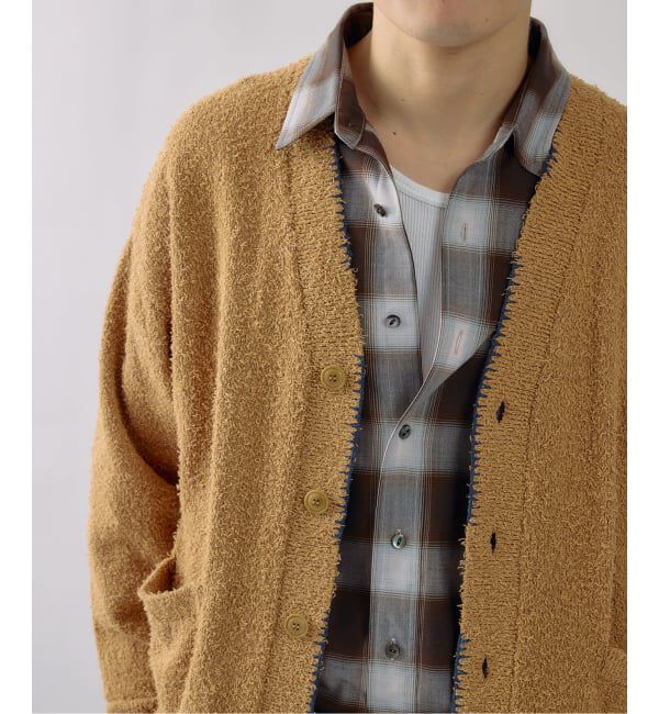 J.S.Homestead「J.S.Homestead / ハンド ステッチ ビアード カーディガン」|カーディガン|