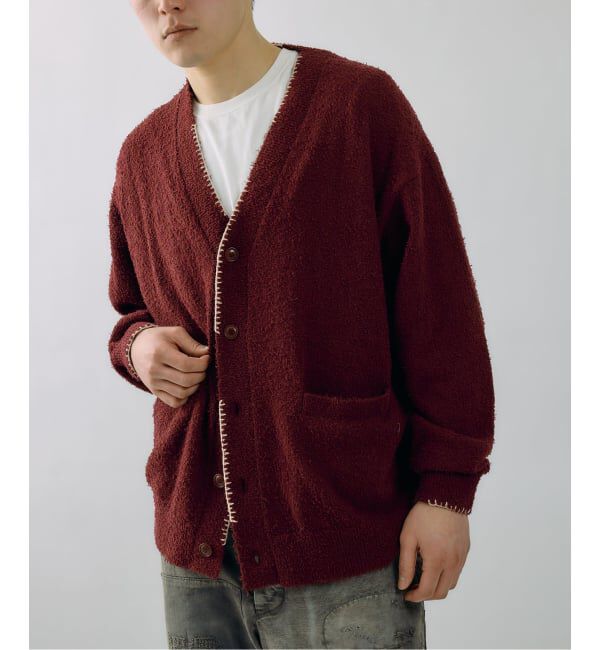 J.S.Homestead「J.S.Homestead / ハンド ステッチ ビアード カーディガン」|カーディガン|