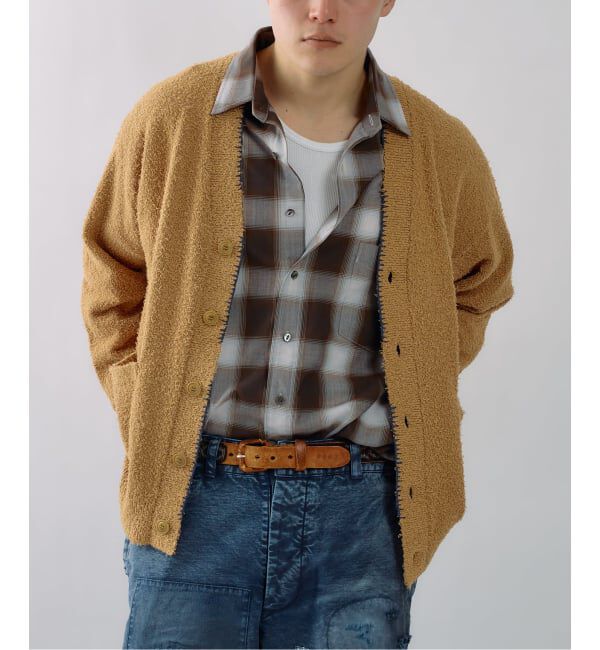 J.S.Homestead「J.S.Homestead / ハンド ステッチ ビアード カーディガン」|カーディガン|