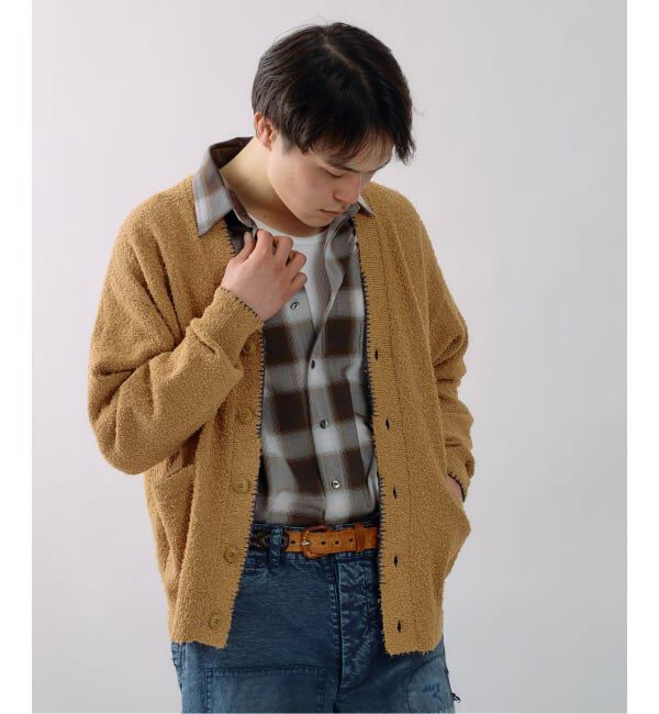 J.S.Homestead「J.S.Homestead / ハンド ステッチ ビアード カーディガン」|カーディガン|