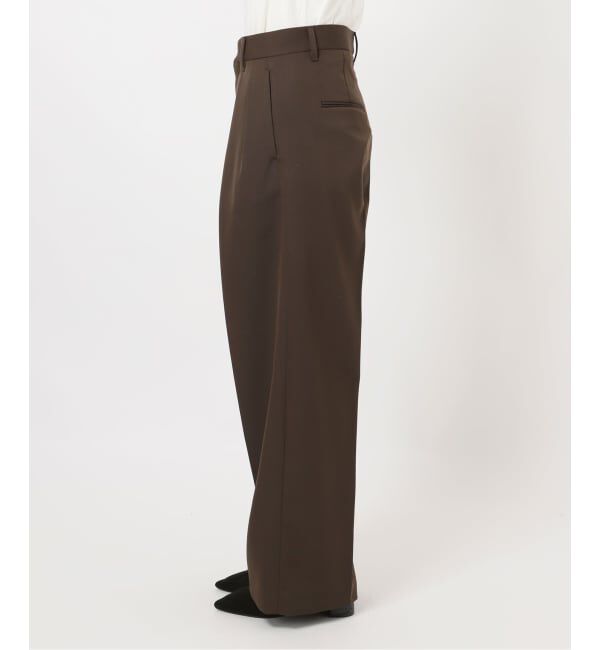 journal standard L'essage「NALYAストライプ/Doeskinワイドパンツ」|スラックス|