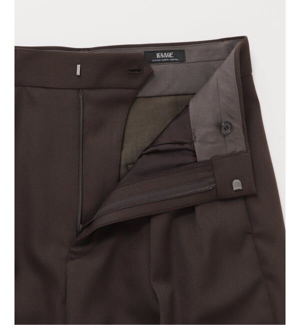 journal standard L'essage「NALYAストライプ/Doeskinワイドパンツ」|スラックス|