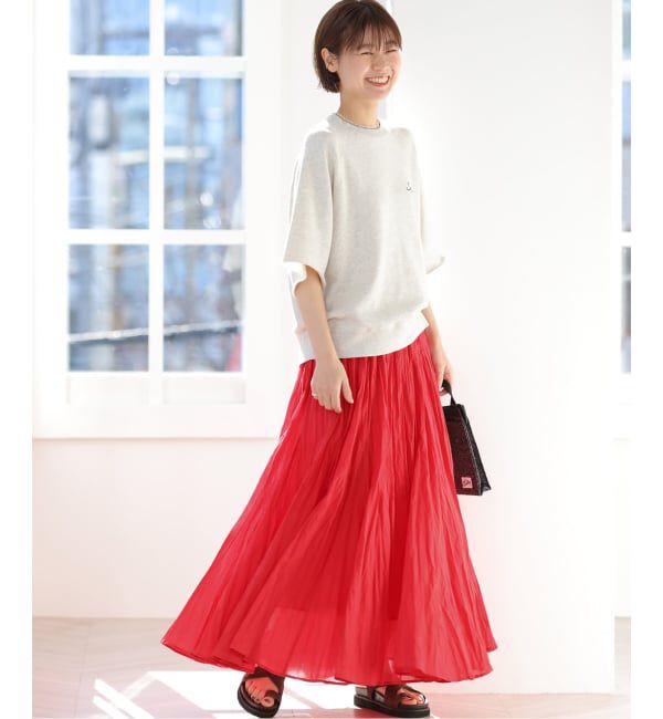 JOURNAL STANDARD relume「［26SS新作］コットンボイルクリンクルマーメイドスカート」|スカート|