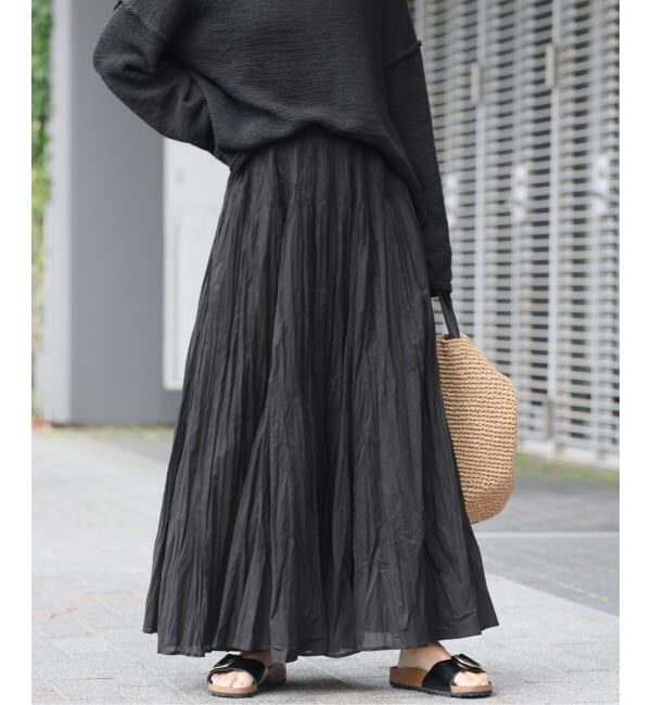 JOURNAL STANDARD relume「［26SS新作］コットンボイルクリンクルマーメイドスカート」|スカート|