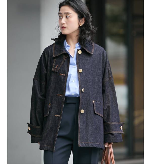 journal standard L'essage「別注【MACKINTOSH/マッキントッシュ】HUMBIE DENIM JACKET MB：コート」|ステンカラーコート|