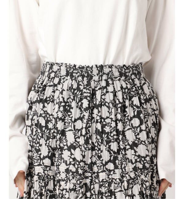 JOURNAL STANDARD relume「《WEB限定追加 / 新色》コットンボイルクリンクルティアードスカート（柄）」|スカート|