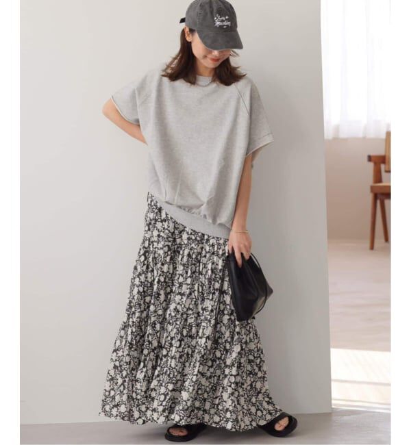 JOURNAL STANDARD relume「《WEB限定追加 / 新色》コットンボイルクリンクルティアードスカート（柄）」|スカート|