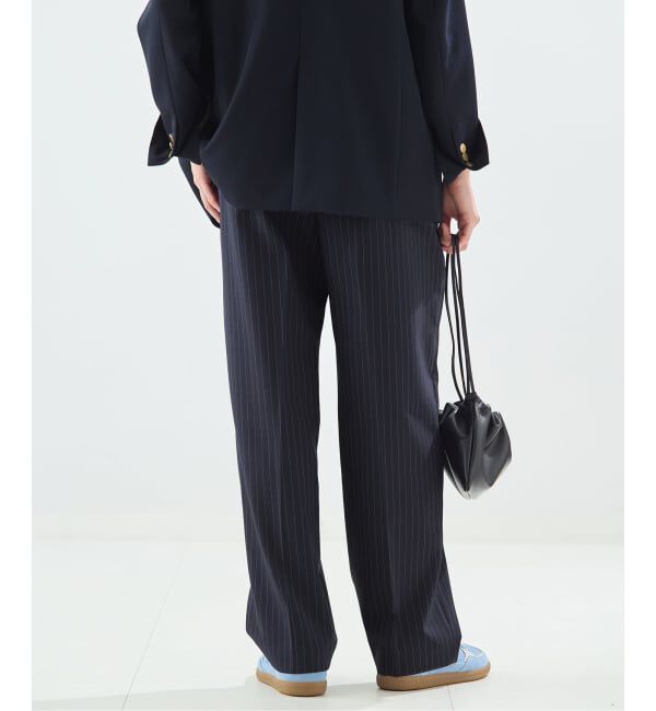 journal standard L'essage「《予約》無地/ストライプテーパードパンツ」|スラックス|