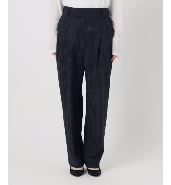 journal standard L'essage「《予約》無地/ストライプテーパードパンツ」|スラックス|